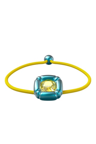 Pulsera con cristales Swarovski Dulcis - Amarillo y azul