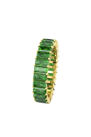 Anillo bañado en oro amarillo Matrix