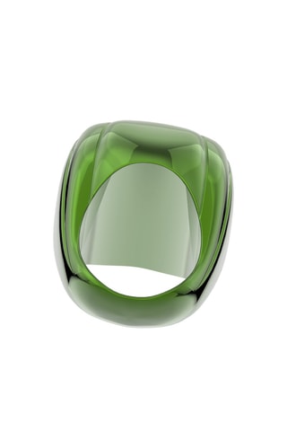 Anillo con cristales Swarovski Dulcis - Verde y rosa