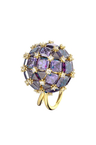 Anillo Curiosa - Chapado en oro amarillo