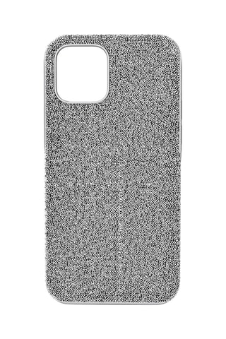 Carcasa iPhone 12 Mini con cristales Swarovski High - Plateado