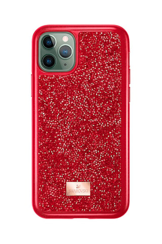 Carcasa iPhone 11 Pro con cristales Swarovski Glam Rock - Rojo