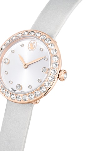 Reloj de cuarzo de piel Matrix Tenis - Bañado en oro rosa