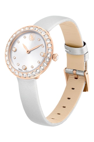 Reloj de cuarzo de piel Matrix Tenis - Bañado en oro rosa