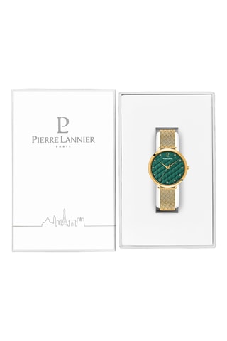 Reloj de cuarzo de acero - Dorado y verde