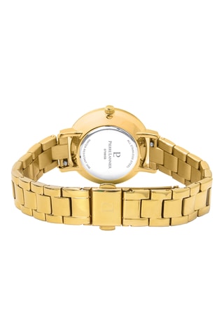 Reloj de cuarzo de acero Betty - Dorado y negro