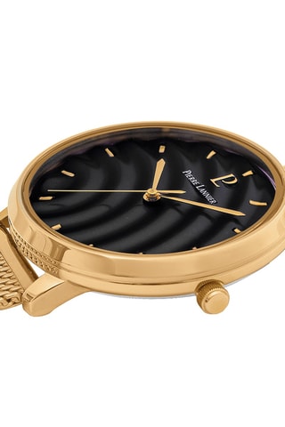Reloj de cuarzo de acero Betty - Dorado y negro