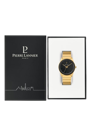 Reloj de cuarzo de acero Candide - Dorado y negro