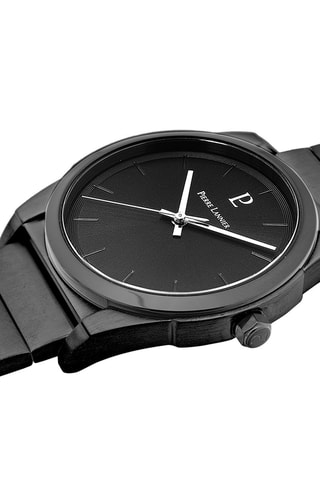 Reloj de cuarzo de acero Candide - Negro