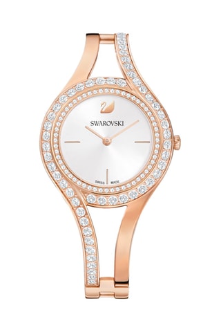 Reloj de cuarzo de acero y chapado en oro rosa Ethernal