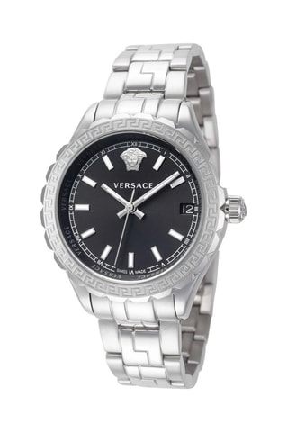 Reloj de cuarzo de acero - Plateado y negro