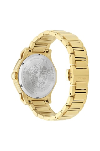 Reloj de cuarzo de acero - Dorado y negro