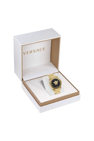 Reloj de cuarzo de acero - Dorado y negro