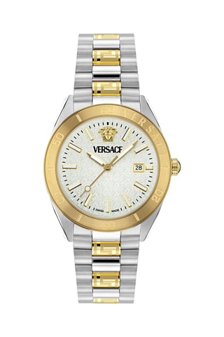 Reloj de cuarzo de acero - Plateado y dorado