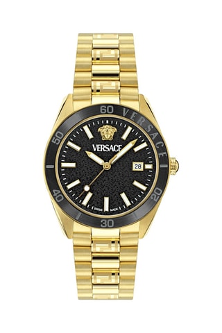 Reloj de cuarzo de acero - Dorado y negro
