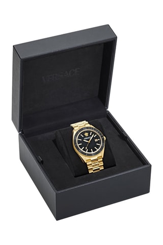 Reloj de cuarzo de acero - Dorado y negro