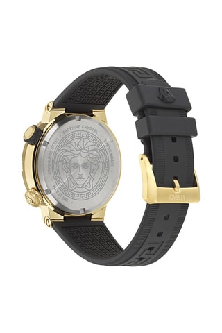 Reloj de cuarzo de poliuretano - Negro y dorado