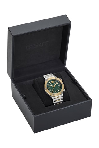 Reloj de cuarzo de acero - Plateado y dorado
