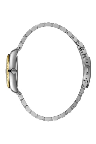 Reloj de cuarzo de acero - Plateado y dorado