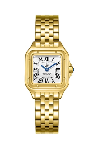 Reloj de cuarzo de acero - Dorado y blanco