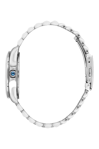 Reloj de cerámica - Taquímetro - Plateado y negro