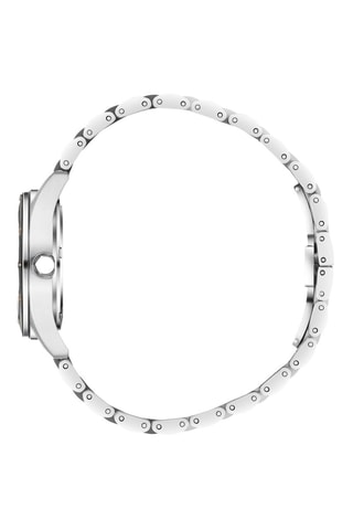 Reloj de cerámica - Plateado y negro
