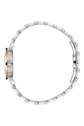 Reloj bañado en oro rosa - Plateado y dorado