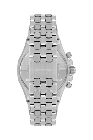 Reloj de cuarzo de acero - GMT - Plateado y verde
