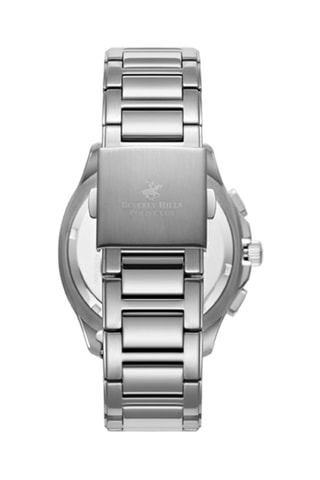 Reloj de cuarzo de acero - Plateado y negro