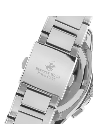 Reloj de cuarzo de acero - Plateado y negro