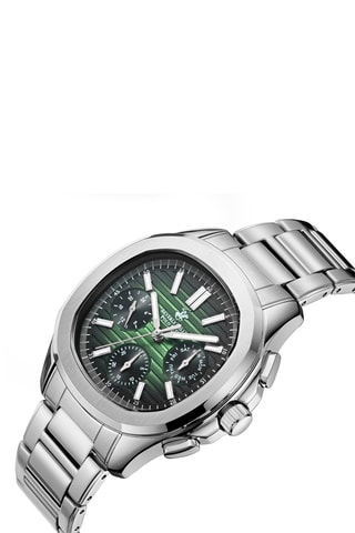 Reloj de cuarzo de acero - Plateado y verde