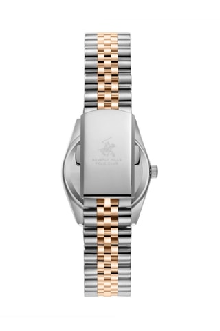 Reloj de cuarzo de acero - Plateado y rosa dorado