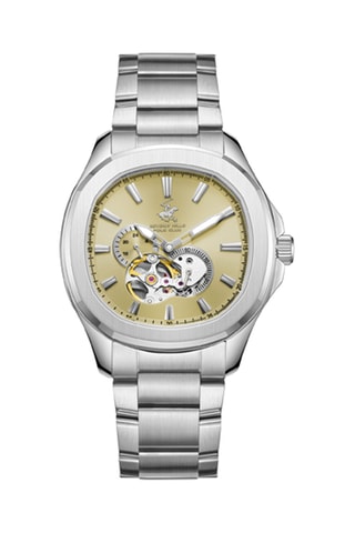 Reloj de cuarzo de acero - Plateado y dorado