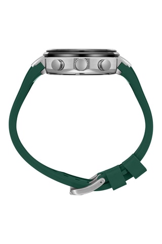 Reloj de cuarzo de silicona - Verde y negro