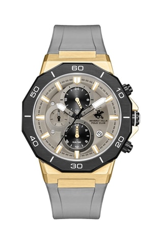 Reloj de cuarzo de silicona - GMT - Gris y negro