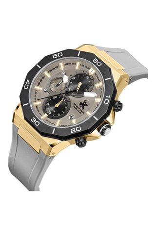 Reloj de cuarzo de silicona - GMT - Gris y negro