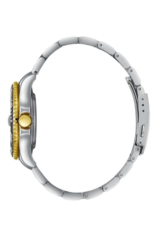 Reloj de cuarzo de acero - Plateado y dorado