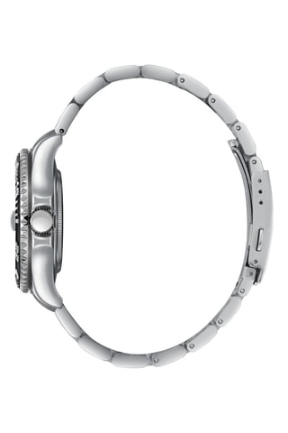 Reloj de cuarzo de acero - Plateado y negro