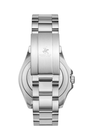 Reloj de cuarzo de acero - Plateado y negro