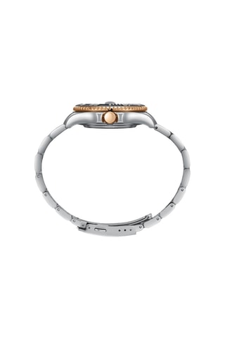 Reloj de cuarzo de acero - Plateado y rosa dorado