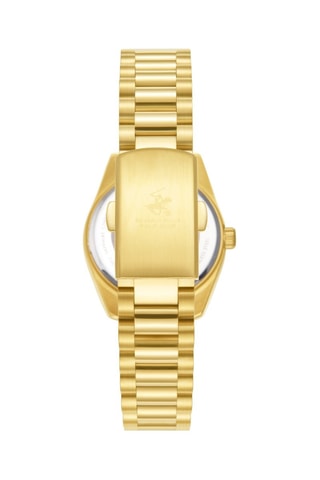 Reloj de cuarzo de acero - Dorado y blanco
