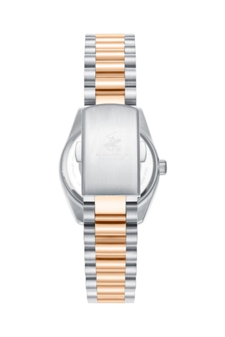 Reloj de cuarzo de acero - Plateado y rosa dorado