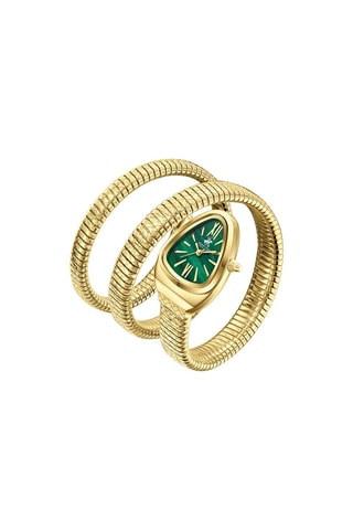 Reloj de cuarzo de acero - Dorado y verde