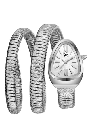 Reloj de cuarzo de acero - Plateado