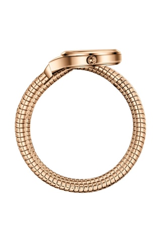 Reloj de cuarzo de acero - Rosa dorado y plateado