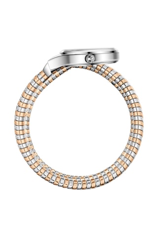 Reloj de cuarzo de acero - Plateado y dorado