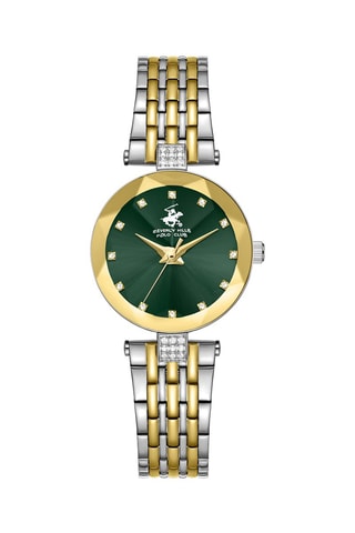 Reloj de cuarzo de acero - Plateado y dorado