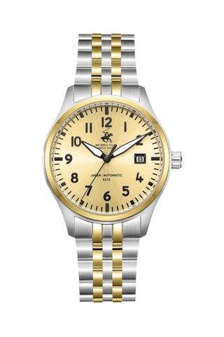 Reloj automático de acero - Plateado y dorado