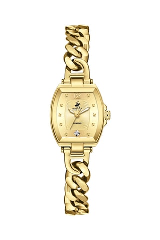 Reloj de cuarzo de acero - Dorado