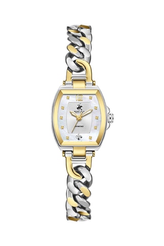 Reloj de cuarzo de acero - Plateado y dorado